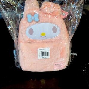 Loungefly x Sanrio Nwt soft tags plush my melody mini backpack
